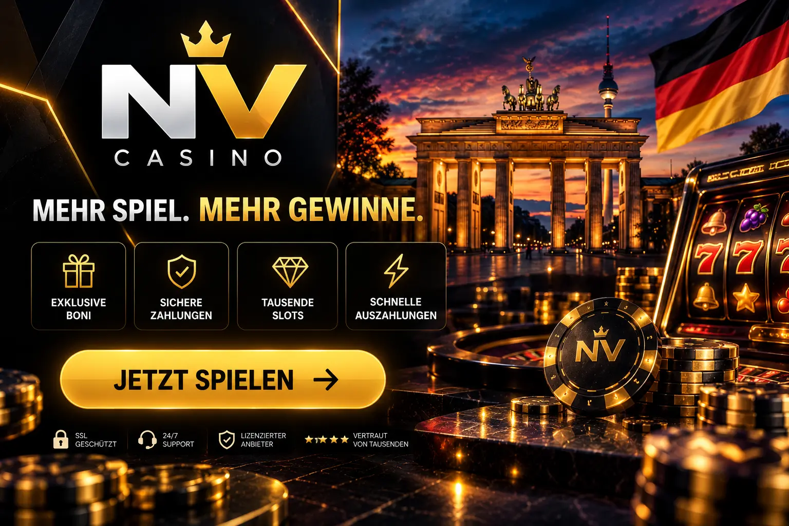 NV Casino Deutschland — Erfahrungen, Spiele und Zahlungen